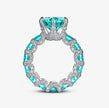 Deluxe Ring 925 Sterling Silver, 18K Gold