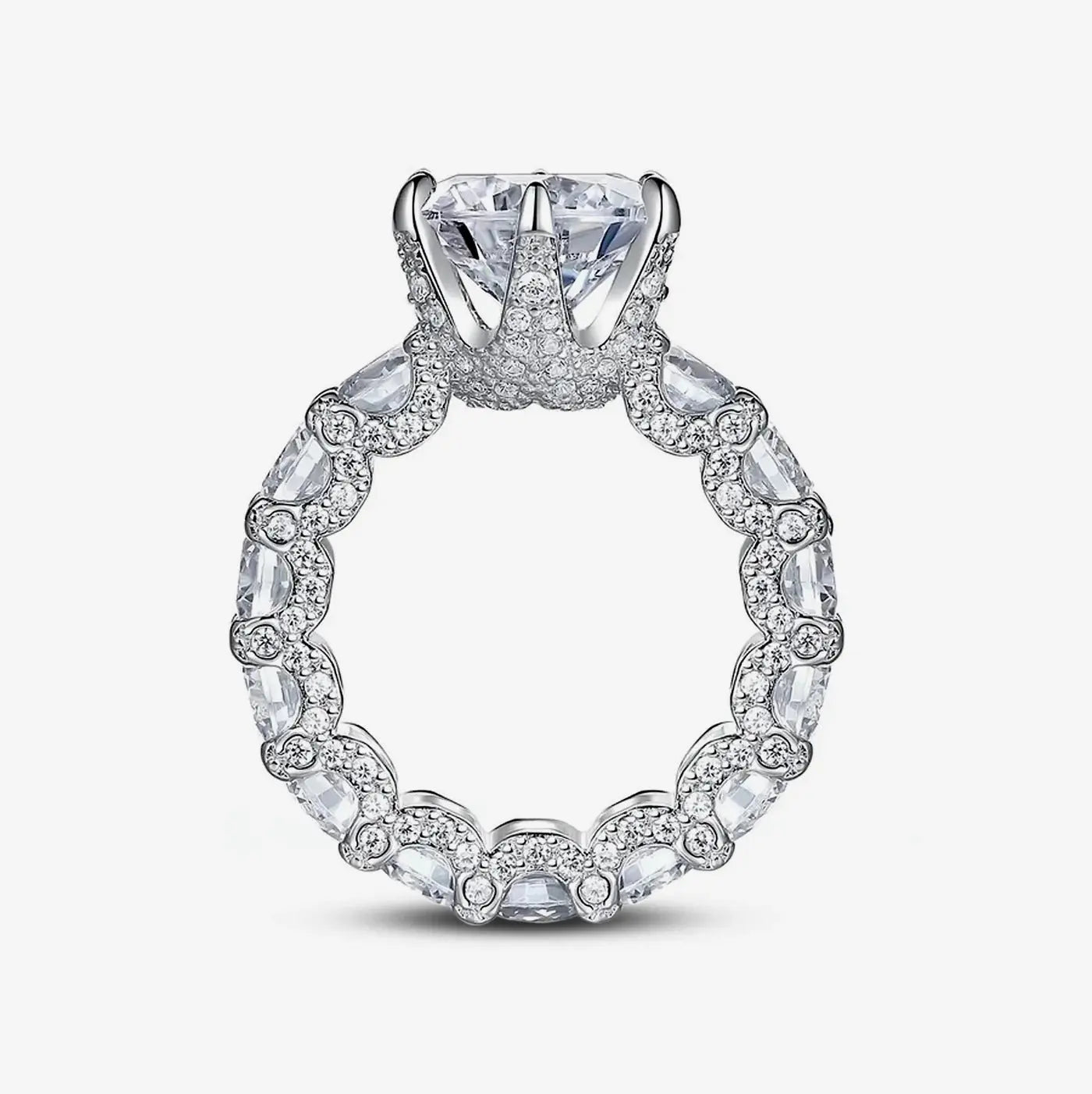 Deluxe Ring 925 Sterling Silver, 18K Gold