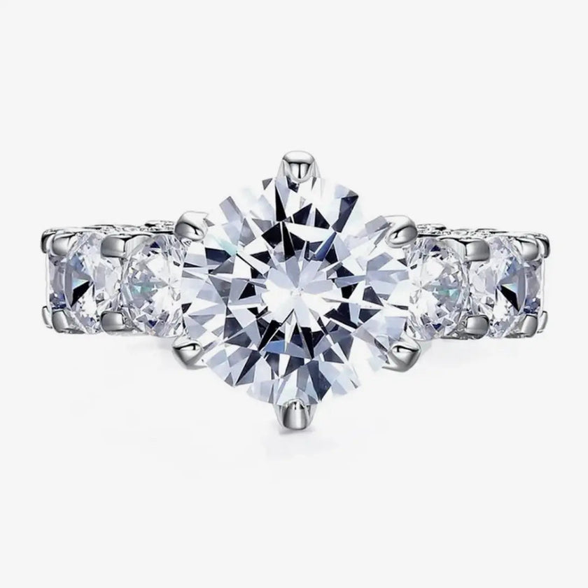 Deluxe Ring 925 Sterling Silver, 18K Gold